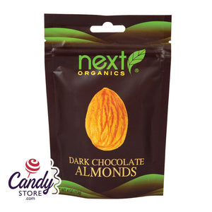 Next Organics Organic Dark Chocolate Almonds 4oz - 6ct CandyStore.com