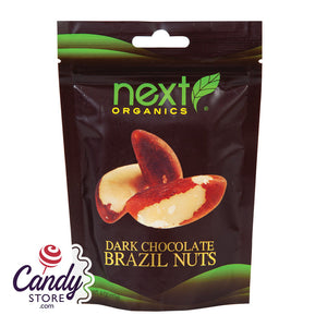 Next Organics Organic Dark Chocolate Brazil Nuts 4oz - 6ct CandyStore.com