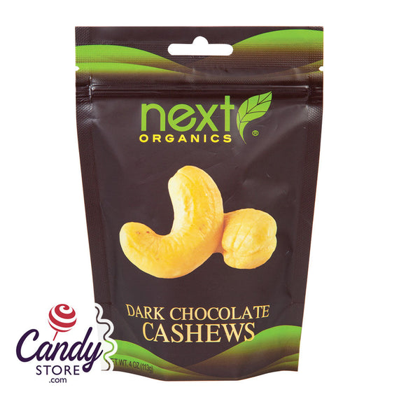 Next Organics Organic Dark Chocolate Cashews 4oz - 6ct CandyStore.com