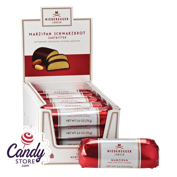 Niederegger Chocolate Covered Marzipan Loaf 2.6oz - 20ct CandyStore.com