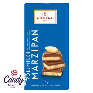 Niederegger Classic Milk Chocolate Marzipan 3.88oz Bar - 10ct CandyStore.com