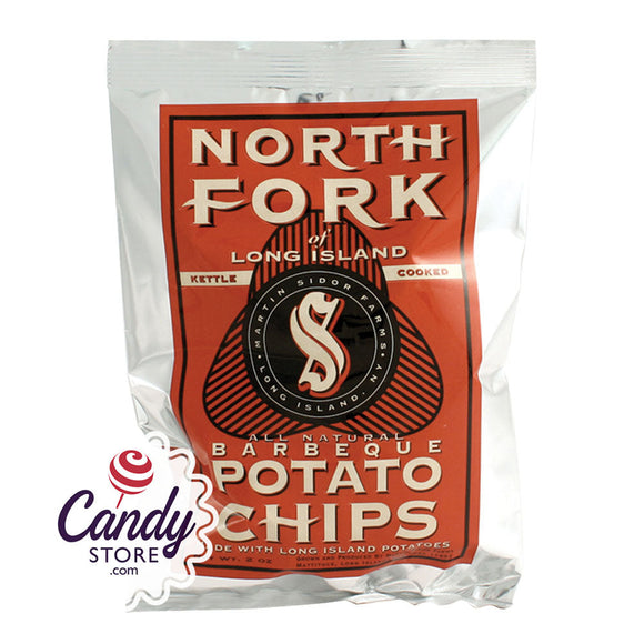 North Fork Bbq Potato Chips 2oz Bags - 24ct CandyStore.com