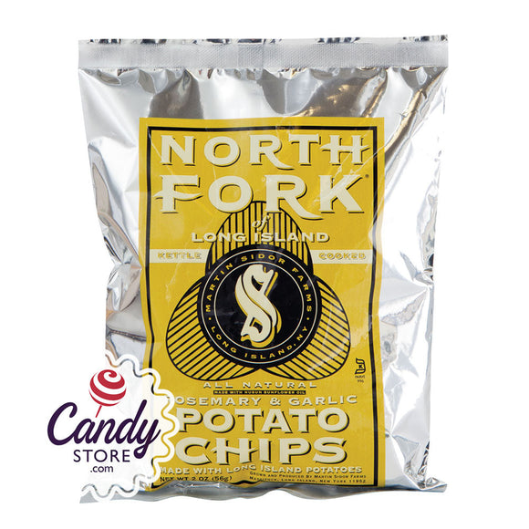 North Fork Rosemary And Garlic Potato Chips 2oz Bags - 24ct CandyStore.com