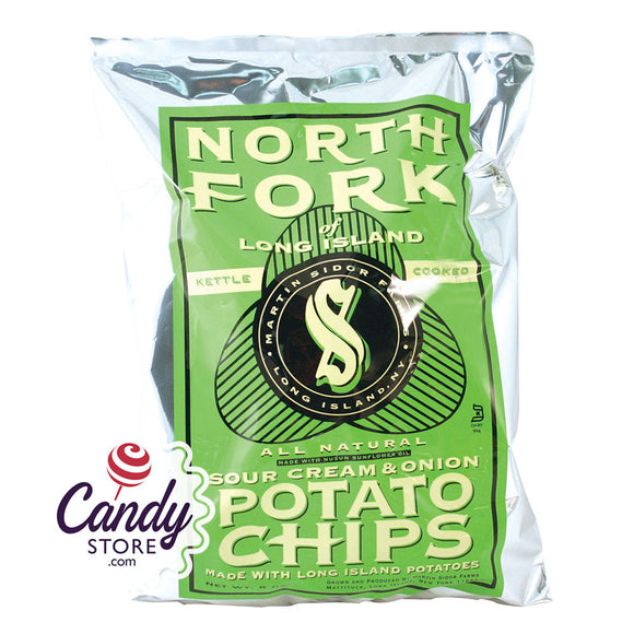 North Fork Sour Cream And Onion Potato Chips 6oz Bags - 12ct CandyStore.com