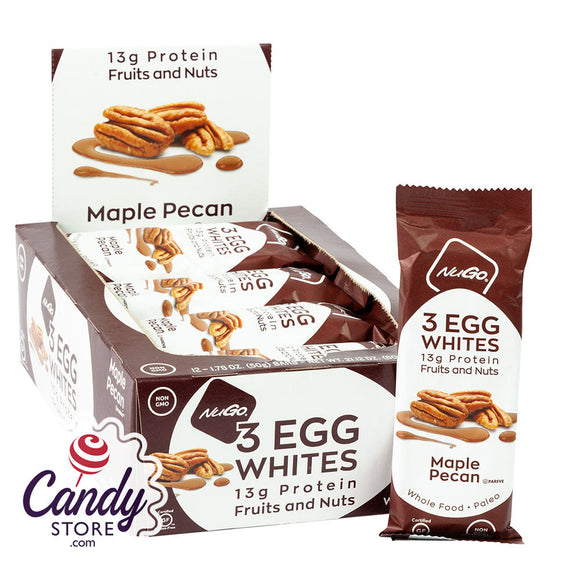 Nugo 3 Egg Whites Maple Pecan Bar 1.76oz - 12ct CandyStore.com