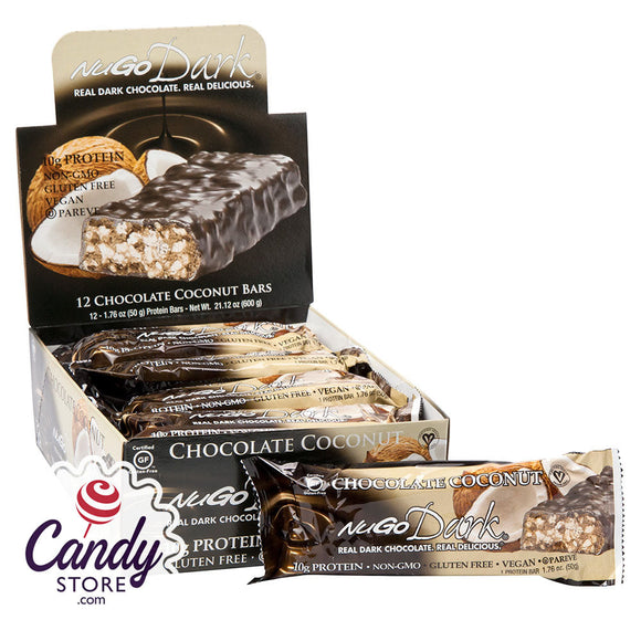Nugo Dark Chocolate Coconut Protein Bar 1.76oz - 12ct CandyStore.com