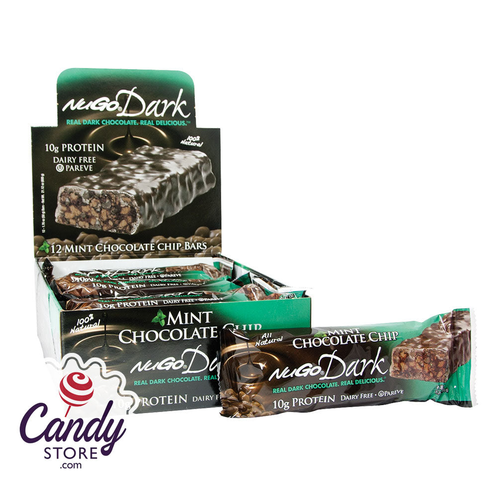 Nugo Dark Chocolate Mint Chocolate Chip Protein Bar 1.76oz 12ct