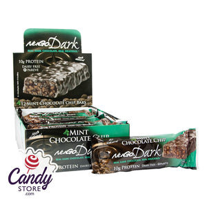 Nugo Dark Chocolate Mint Chocolate Chip Protein Bar 1.76oz - 12ct CandyStore.com
