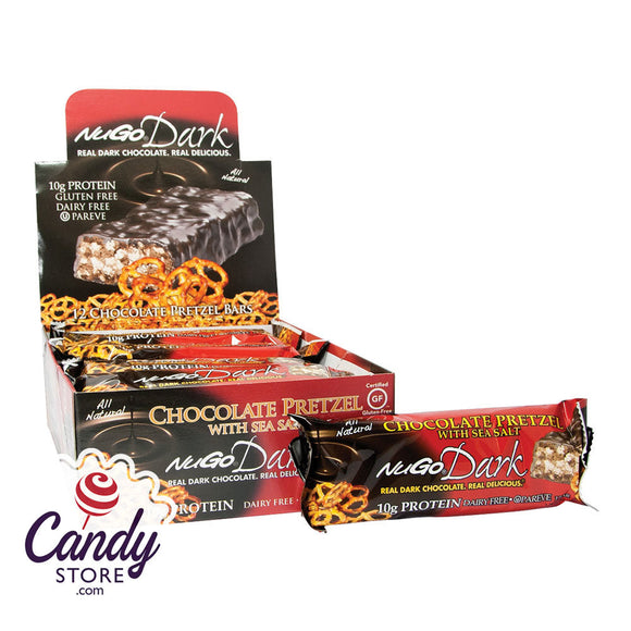 Nugo Dark Chocolate Pretzel Protein Bar 1.76oz - 12ct CandyStore.com