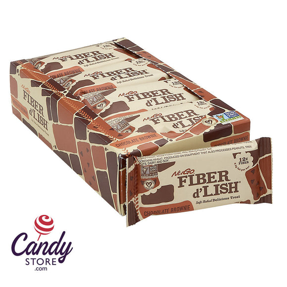 Nugo Fiber D'Lish Chocolate Brownie Bar 1.6oz - 16ct CandyStore.com