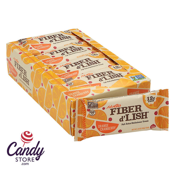 Nugo Fiber D'Lish Orange Cranberr Bar 1.6oz - 16ct CandyStore.com