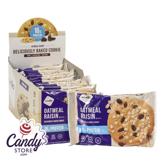 Nugo Oatmeal Raisin Protein Cookie 3.53oz - 12ct CandyStore.com