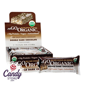Nugo Organic Double Dark Chocolate Protein Bar 1.76oz - 12ct CandyStore.com