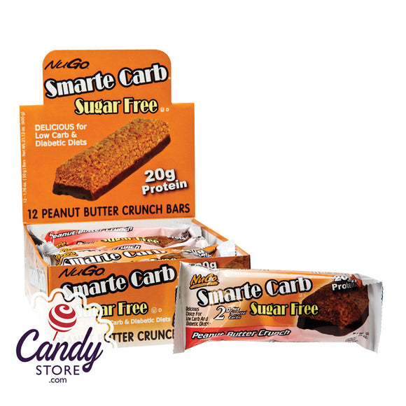 Nugo Smarte Carb Sugar Free Peanut Butter Crunch Bar 1.76oz - 12ct CandyStore.com