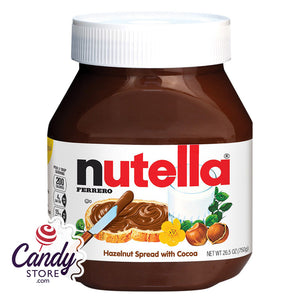 Nutella Spread Chocolate Hazelnut 26.5oz Jar - 12ct CandyStore.com