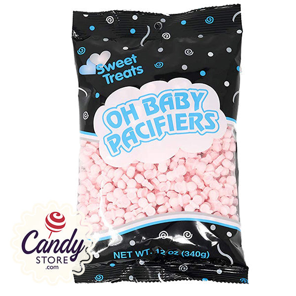 Oh Baby Pink Candy Pacifiers - 12oz | CandyStore.com