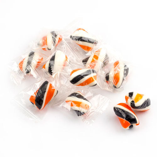 Orange & Black Mint Twists - 5lb CandyStore.com