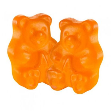 Orange Gummi Bears - 5lb CandyStore.com
