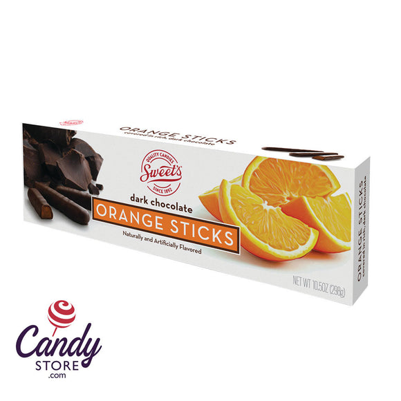 Orange Jelly Sticks Dark Chocolate 10.5oz - 12ct CandyStore.com