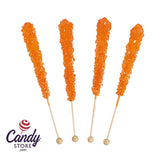 Orange Rock Candy Crystal Sticks - 36ct Jar CandyStore.com