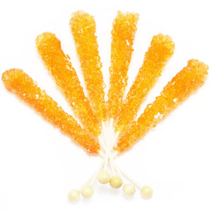 Orange Rock Candy Sticks - 120ct CandyStore.com