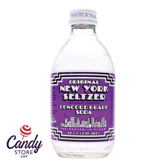 Original New York Seltzer Concord Grape 4-Pack 10oz - 24ct CandyStore.com