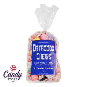 Orthodox Chews Assorted Salt Water Taffy 16oz Bag - 12ct CandyStore.com