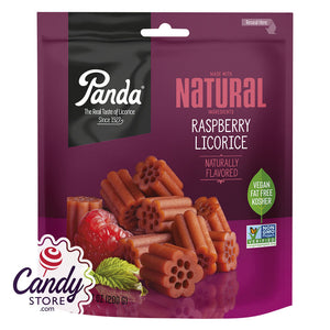Panda Raspberry Licorice 7oz Pouch - 12ct CandyStore.com