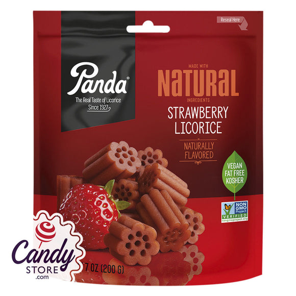Panda Strawberry Chews Bag 7oz - 6ct CandyStore.com
