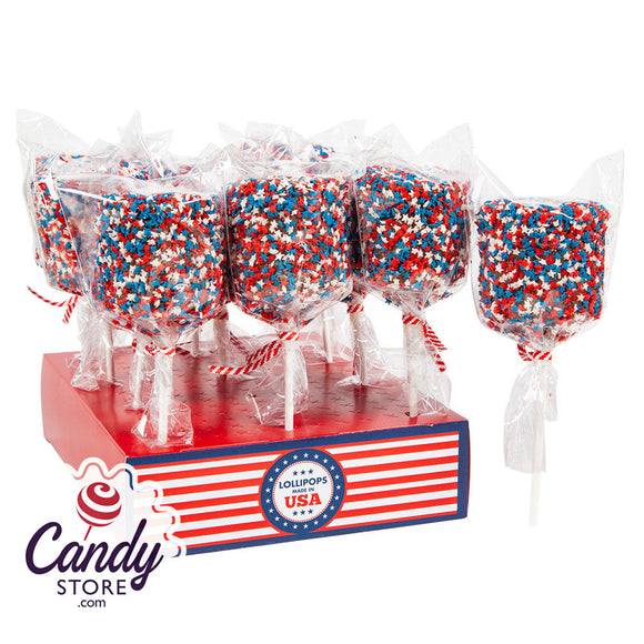 Patriotic Marshmallow Pop 1.5oz - 12ct CandyStore.com