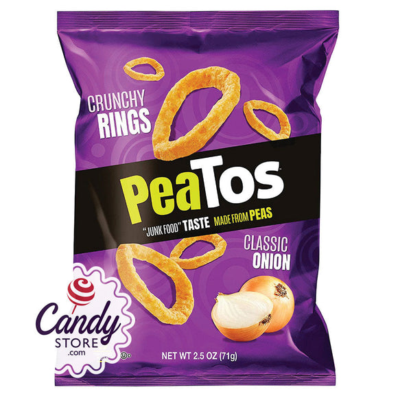 Peatos Onion Crunchy Rings 2.5oz Bags - 8ct CandyStore.com