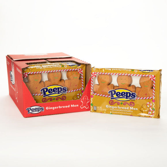 Peeps Giant Gingerbread Men - 12ct Case CandyStore.com