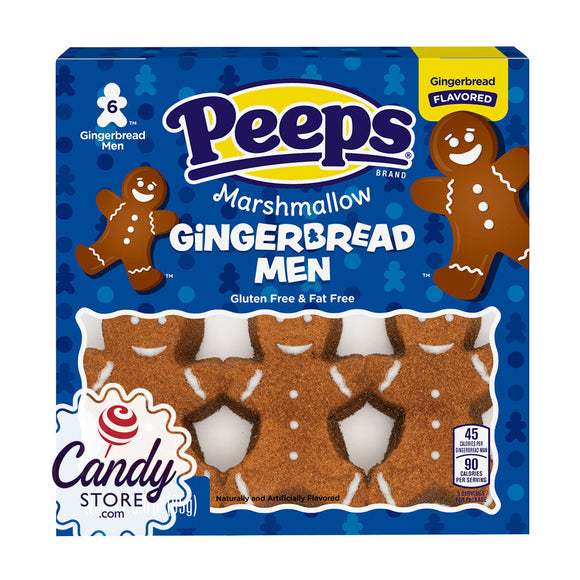Peeps Gingerbread Men 6-Piece 3oz - 12ct CandyStore.com