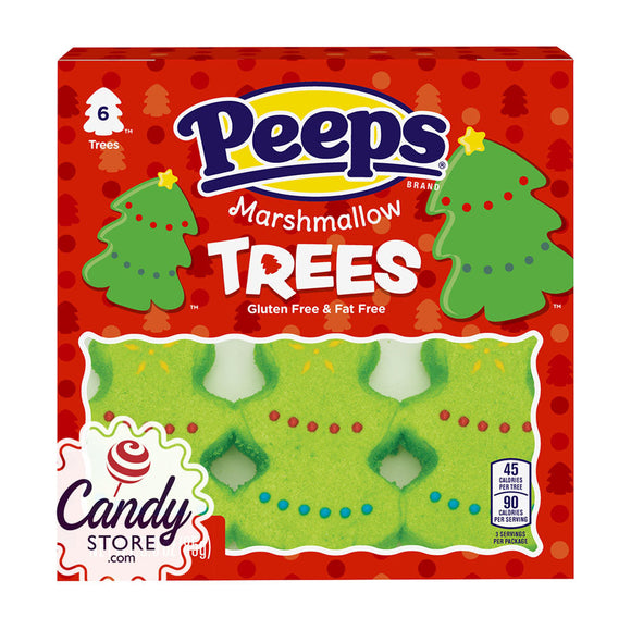Peeps Marshmallow Trees 6-Piece 3oz Tray - 12ct CandyStore.com
