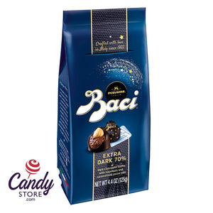 Perugina Baci Bag 70% Dark Chocolate Hazelnuts 4.4oz - 4ct CandyStore.com
