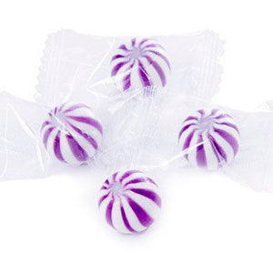 Petite Purple Striped Balls - 5lb CandyStore.com