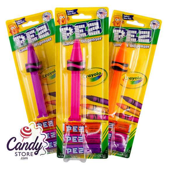 Pez Crayola Assortment Blister Pack 0.87oz - 12ct CandyStore.com