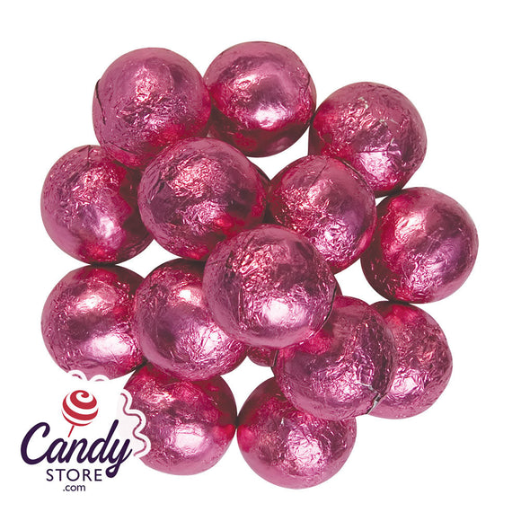 Pink Foiled Milk Chocolate Marble - 10lb CandyStore.com
