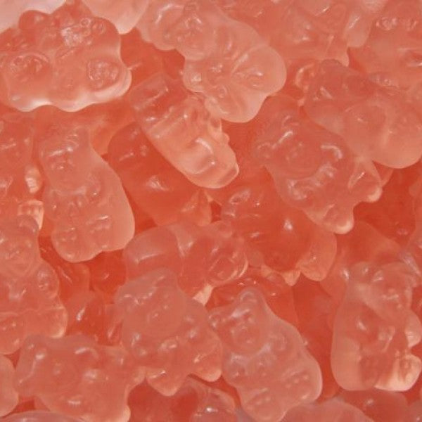 Pink Grapefruit Gummi Bears 5lb Bulk
