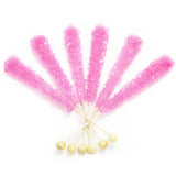 Pink Rock Candy Sticks - 120ct CandyStore.com