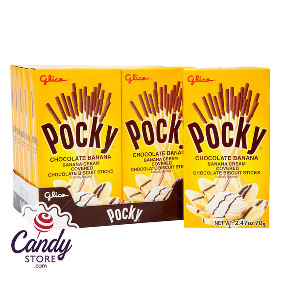Pocky Chocolate Banana Cookie Sticks 2.47oz - 10ct CandyStore.com