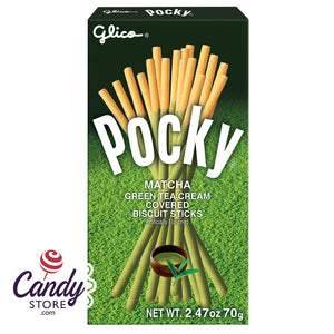 Pocky Sticks Matcha Green Tea Cookie 2.47oz Box - 10ct CandyStore.com
