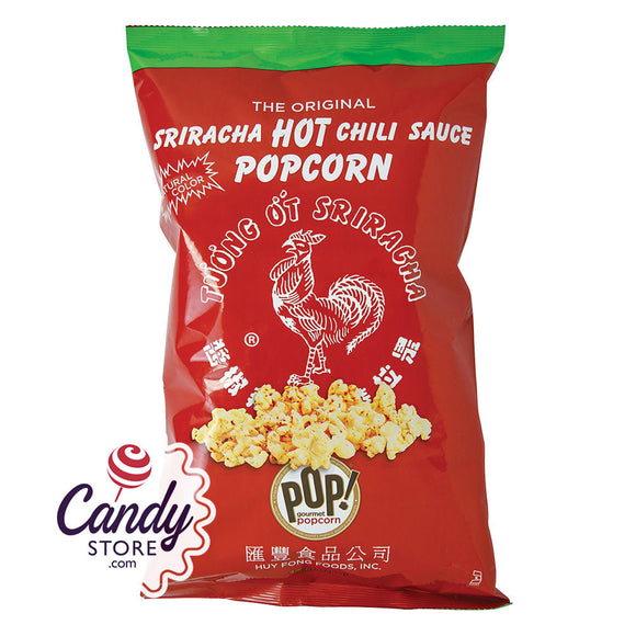 Pop! Gourmet Hot Sriracha Chili Popcorn 4.5oz Bags - 12ct CandyStore.com