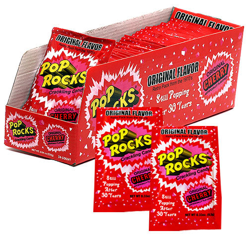 Pop Rocks Cherry Candy Packs - 24ct Box CandyStore.com
