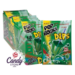 Pop Rocks Sour Apple Dips Popping Candy - 18ct CandyStore.com