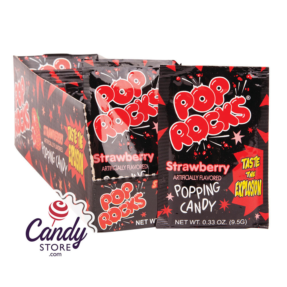 Pop Rocks Strawberry Candy 24ct - CandyStore.com