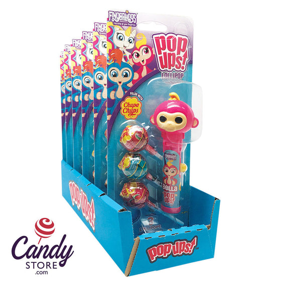 Pop Ups Fingerlings Lollipops 1.26oz Blister Pack - 6ct CandyStore.com