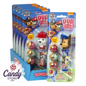 Pop Ups Paw Patrol Lollipop 1.26oz Blister Pack - 6ct CandyStore.com