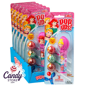 Pop Ups Princess Lollipop 1.26oz Blister Pack - 6ct CandyStore.com