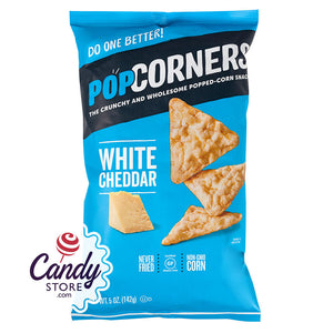 Popcorners Cheddar Feel Good 5oz Bags - 12ct CandyStore.com